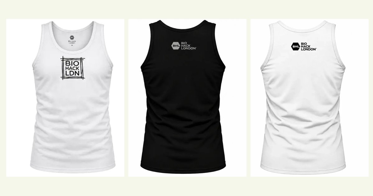 The ribbed vest in white and black